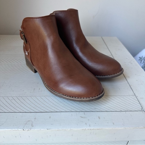 Nina Brown Ankle Booties Women’s Size 5 NWOT - Picture 3 of 11